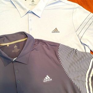 Lot of 2 New Adidas men’s golf shirts size 2XL XXL